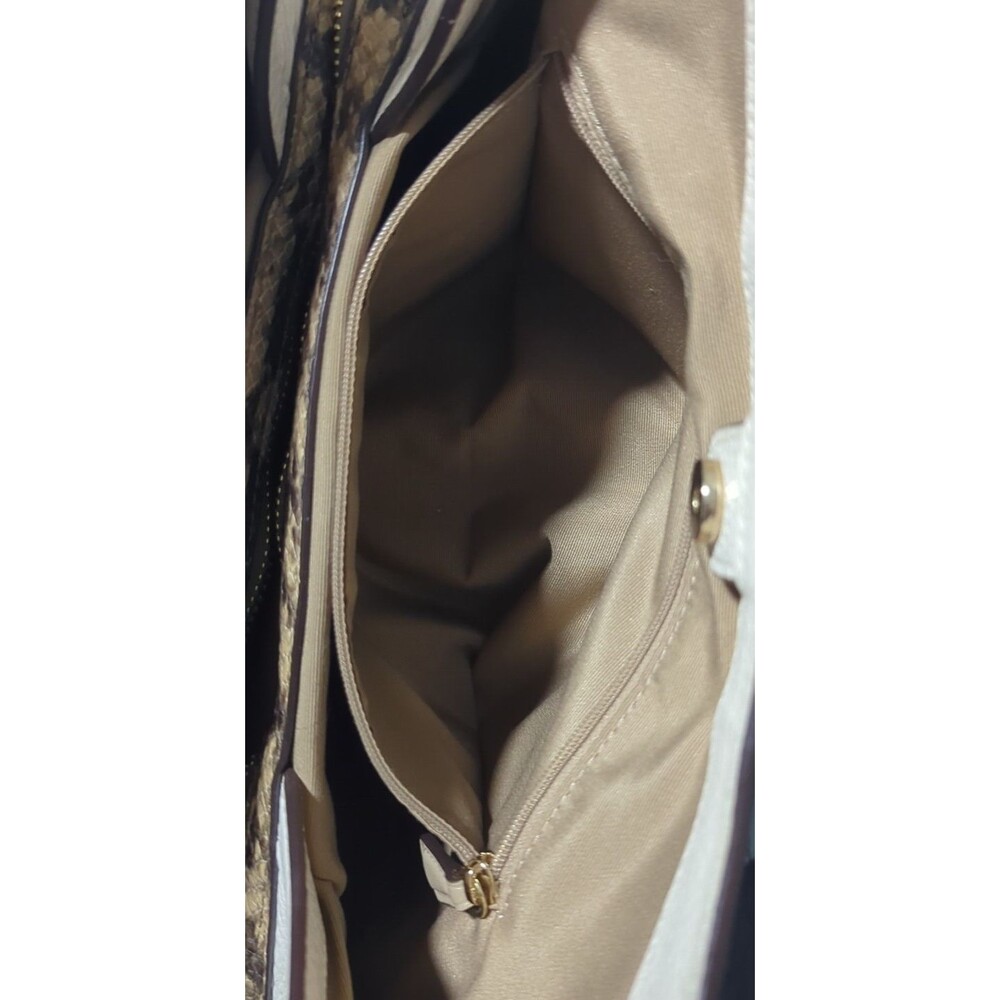 Coach Kristy Colorblock Leather Snake Embossed 3 compartment shoulder bag in EUC - Picture 11 of 14